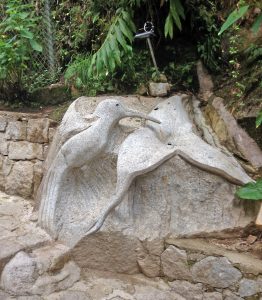 Hummingbird Stone Carving